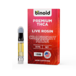 THCA vape cartridge Binoid